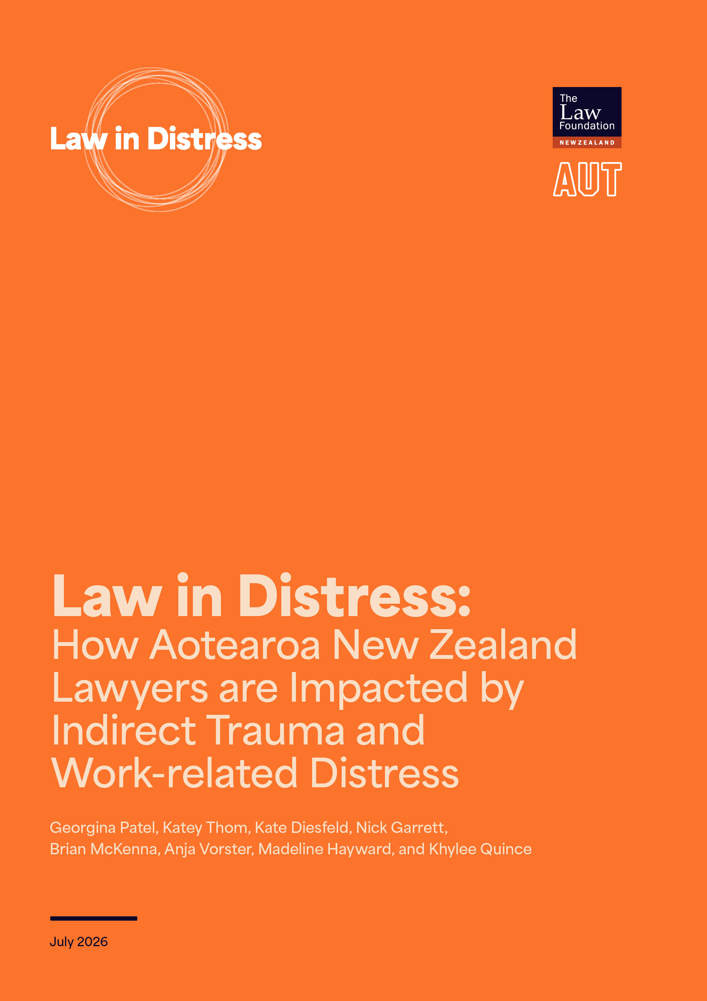Law in Distress Report 2026 cover